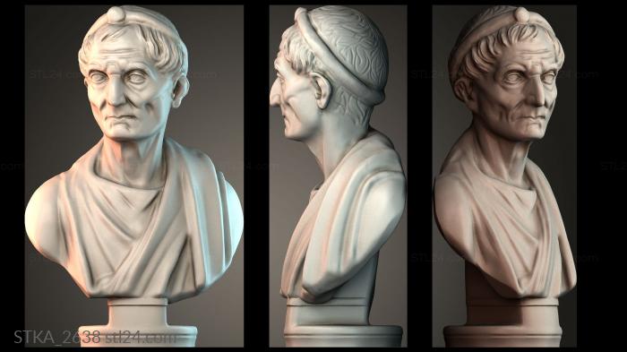 Статуи античные и исторические (STKA_2638) 3D модель для ЧПУ станка
