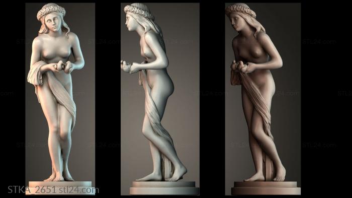 Статуи античные и исторические (STKA_2651) 3D модель для ЧПУ станка