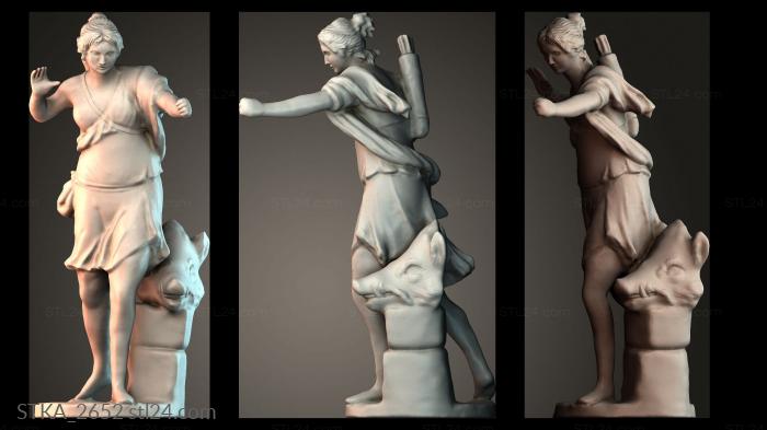 Статуи античные и исторические (STKA_2652) 3D модель для ЧПУ станка