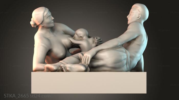 Статуи античные и исторические (STKA_2665) 3D модель для ЧПУ станка