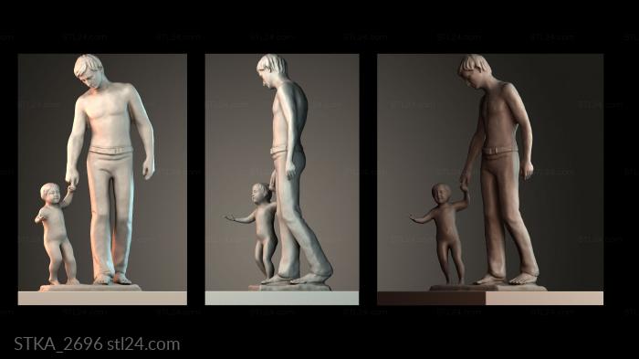 Статуи античные и исторические (STKA_2696) 3D модель для ЧПУ станка