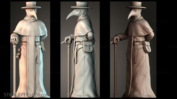 Статуи античные и исторические (STKA_2719) 3D модель для ЧПУ станка