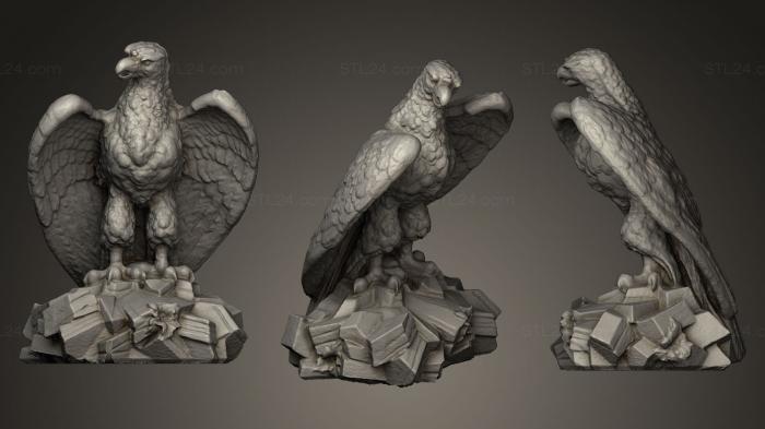 Статуэтки птицы (Орел Джордж Дженнингс 1890-1901, STKB_0098) 3D модель для ЧПУ станка