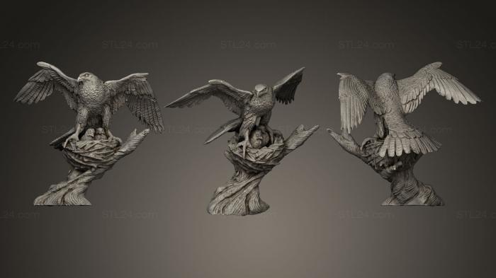 Статуэтки птицы (КРЕПОСТЬ ЗАЩИТЫ БОЛЬШОГО МАСШТАБА, STKB_0102) 3D модель для ЧПУ станка