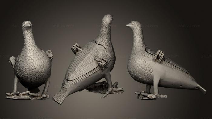 Статуэтки птицы (Евхаристическая Коломба, STKB_0153) 3D модель для ЧПУ станка
