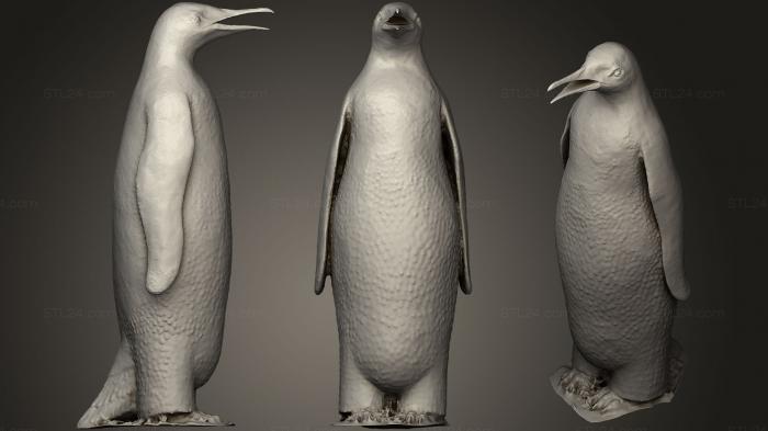 Статуэтки птицы (Пингвин Джона Балдессари, STKB_0186) 3D модель для ЧПУ станка