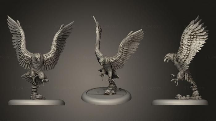 Bird figurines (Giant Eagle 4, STKB_0200) 3D models for cnc