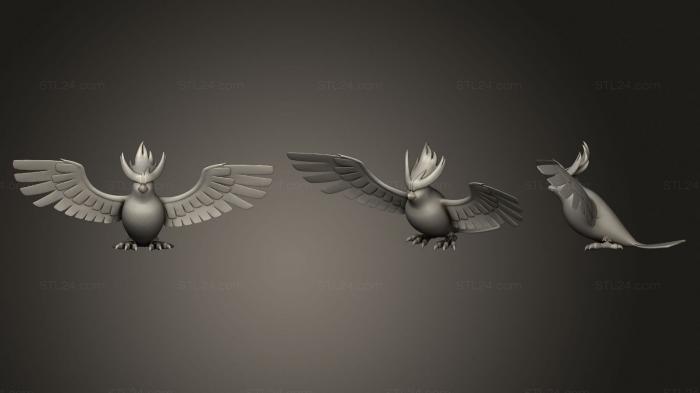 Статуэтки птицы (Мега пиджот, STKB_0202) 3D модель для ЧПУ станка