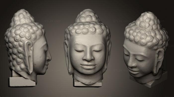 Статуэтки Будда (Будда Шакьямуни 8-й, STKBD_0044) 3D модель для ЧПУ станка