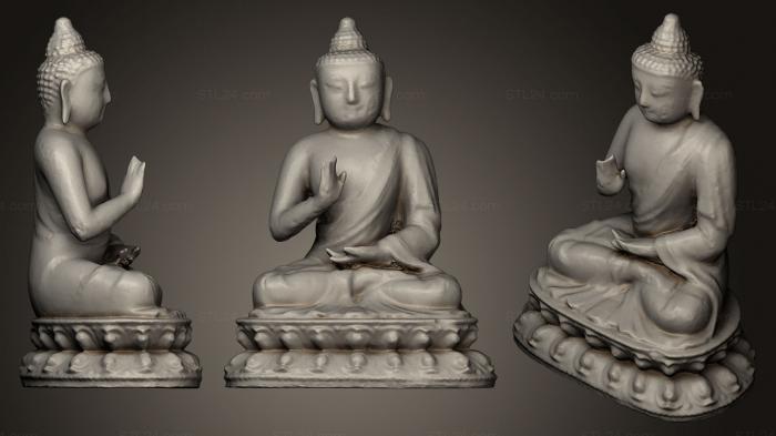 Статуэтки Будда (Китайский Будда Амогасиддхи, STKBD_0047) 3D модель для ЧПУ станка