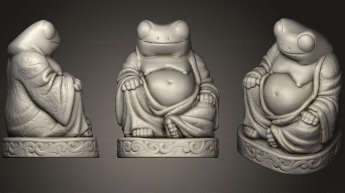 Статуэтки Будда (Фред Лягушонок, но он Будда, STKBD_0082) 3D модель для ЧПУ станка
