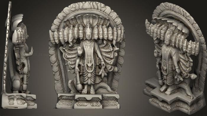 Buddha figurines (Universal Form Of Vishnu, STKBD_0096) 3D models for cnc