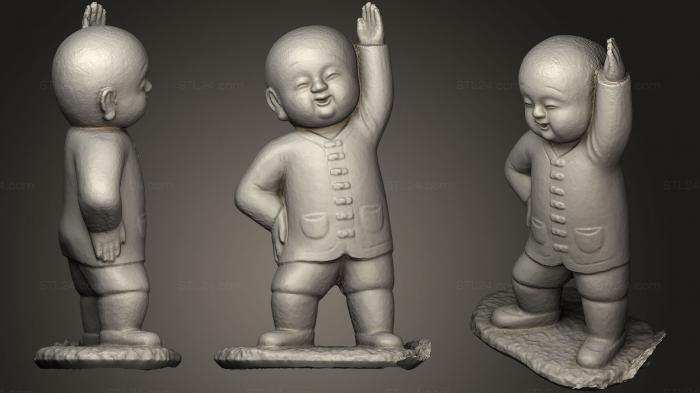 Buddha figurines (Auckland Buddhist Temple Statue, STKBD_0098) 3D models for cnc