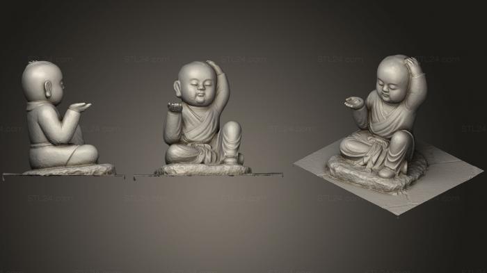 Статуэтки Будда (Статуя Буддийского храма в Окленде 01, STKBD_0099) 3D модель для ЧПУ станка
