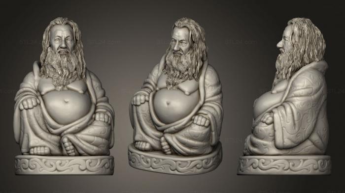 Buddha figurines (Gandalf Buddha (Lotr Tv Movies Collection), STKBD_0151) 3D models for cnc