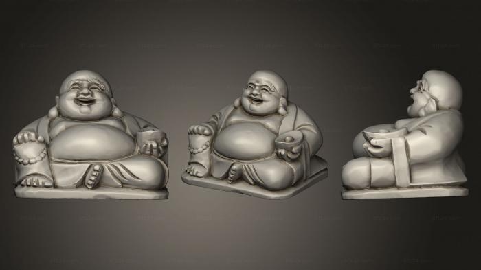 Buddha figurines (Phat Di Lac, STKBD_0169) 3D models for cnc