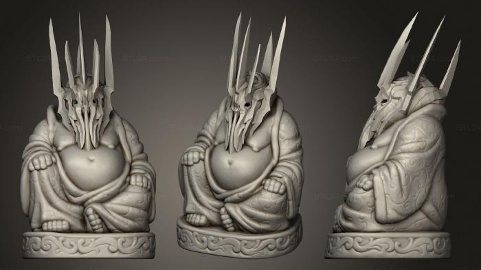 Buddha figurines (Sauron Buddha (Lotr Tv Movies Collection), STKBD_0171) 3D models for cnc