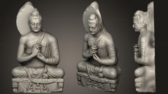 Buddha figurines (Seated Buddha, STKBD_0174) 3D models for cnc