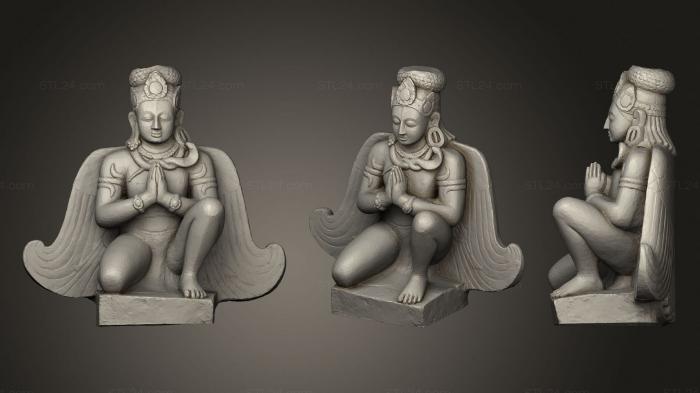 Статуэтки Будда (Каменная гаруда наследие Непала, STKBD_0179) 3D модель для ЧПУ станка
