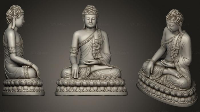 Buddha figurines (Thailand buddha, STKBD_0182) 3D models for cnc