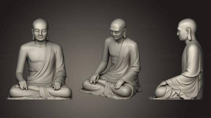 Статуэтки Будда (Туонг Тран Нхан Тонг, STKBD_0185) 3D модель для ЧПУ станка