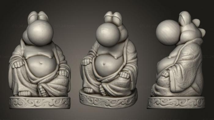 Статуэтки Будда (Йоши Будда, STKBD_0191) 3D модель для ЧПУ станка