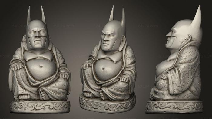 Статуэтки Будда (Будда - Бэтмен, STKBD_0197) 3D модель для ЧПУ станка