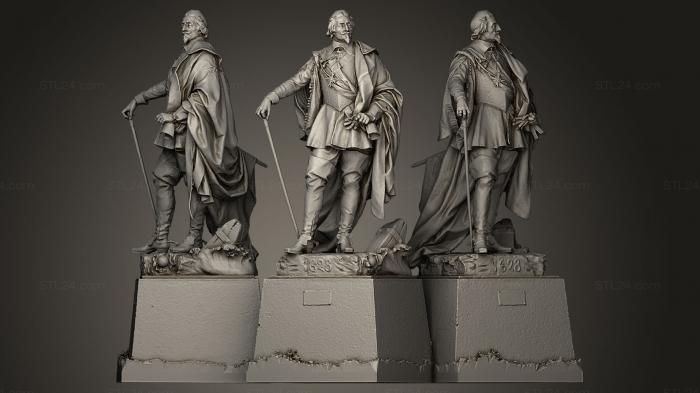 Statues of famous people (Le cardinal de Richelieu, STKC_0064) 3D models for cnc