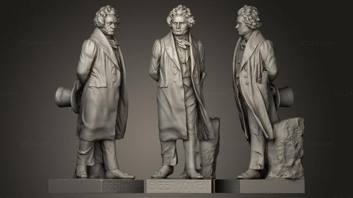 Statues of famous people (Ludwig van Beethoven, STKC_0075) 3D models for cnc