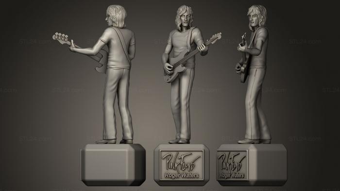 Statues of famous people (Roger Waters pink floyd, STKC_0101) 3D models for cnc