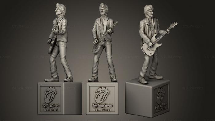 Statues of famous people (THE ROLLING STONES RONNIE WOOD, STKC_0116) 3D models for cnc