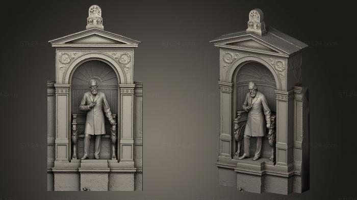 Statues of famous people (Albrecht von Graefe Memorial, STKC_0139) 3D models for cnc