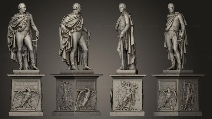 Statues of famous people (General Friedrich Wilhelm von Blow, STKC_0175) 3D models for cnc