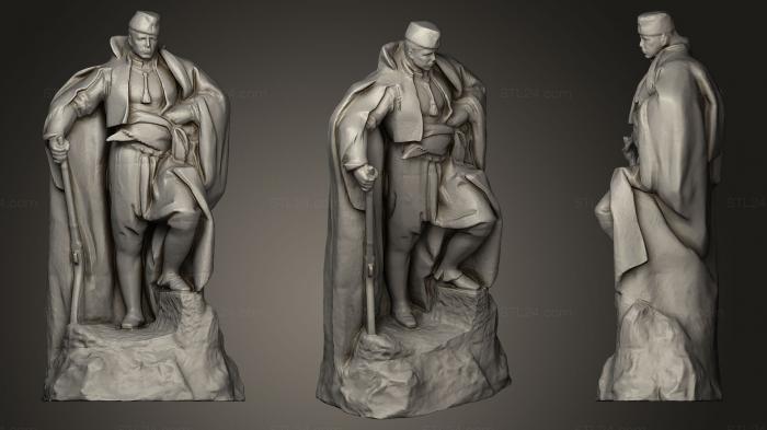Статуэтки известных личностей (Статуя Хаджи Димитара, STKC_0181) 3D модель для ЧПУ станка