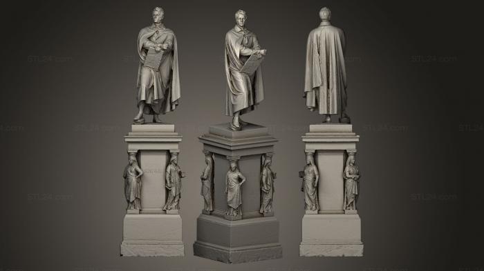Статуэтки известных личностей (Мемориал Карла Фридриха Шинкеля, STKC_0200) 3D модель для ЧПУ станка