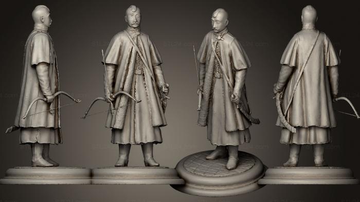 Statues of famous people (Dmytro Baida Vyshnevetsky Hetman miniature, STKC_0254) 3D models for cnc