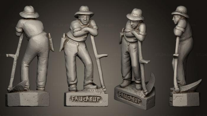 Statues of famous people (Le faucheur par Lonard Lissandre, STKC_0268) 3D models for cnc