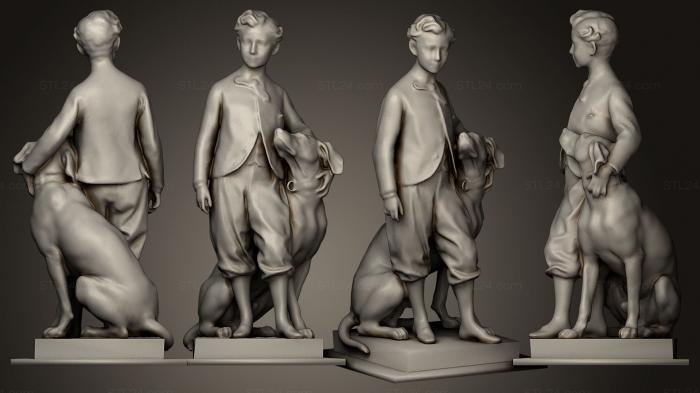Statues of famous people (Le prince imperial et son chien nero, STKC_0269) 3D models for cnc