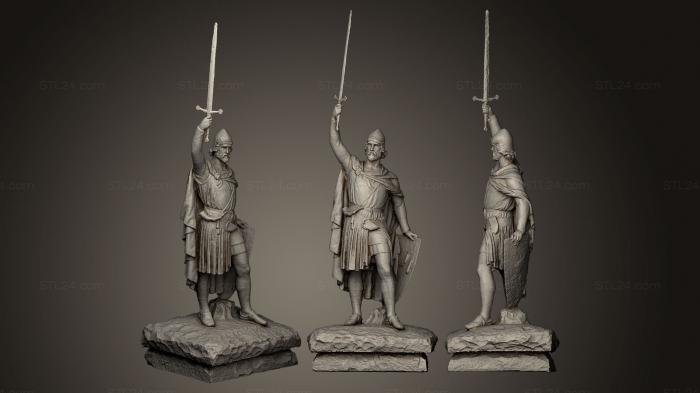 Statues of famous people (William Wallace Monument, STKC_0285) 3D models for cnc