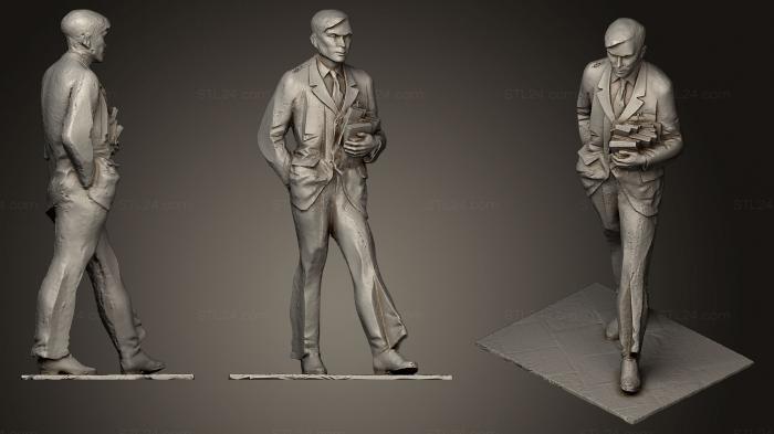 Статуэтки известных личностей (Алан Тьюринг Создатель современных вычислений, STKC_0288) 3D модель для ЧПУ станка