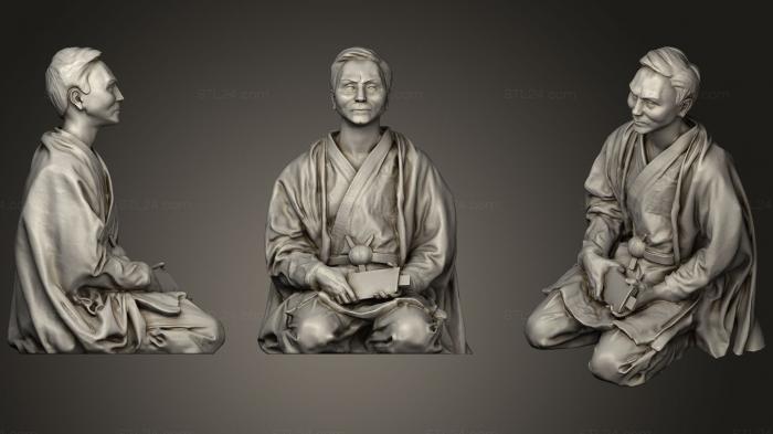 Statues of famous people (Funakoshi Gichin 1205, STKC_0301) 3D models for cnc