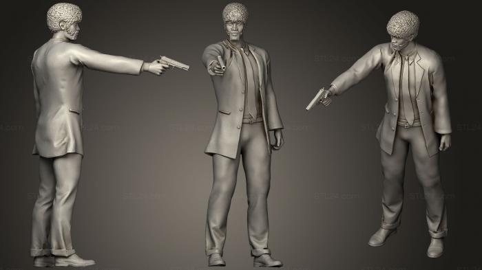 Statues of famous people (Pulp Fiction  Vincent Vega And Jules Winnfield, STKC_0310) 3D models for cnc