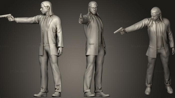 Статуэтки известных личностей (Криминальное чтиво Винсент Вега и Жюль Уиннфилд2, STKC_0311) 3D модель для ЧПУ станка