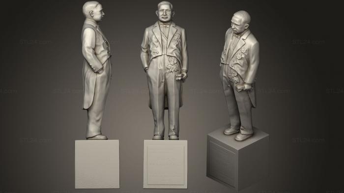 Статуэтки известных личностей (Отец железной дороги Джеме Тянью, STKC_0316) 3D модель для ЧПУ станка