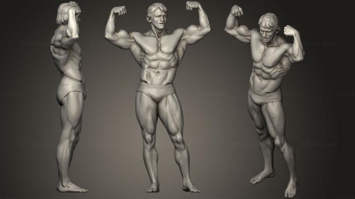 Statues of famous people (Arnold Schwarzenegger, STKC_0324) 3D models for cnc