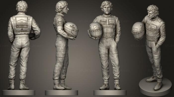 Statues of famous people (Ayrton Senna 2, STKC_0327) 3D models for cnc