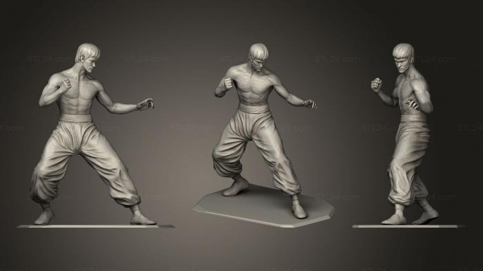 Statues of famous people (Bruce Lee 2, STKC_0333) 3D models for cnc