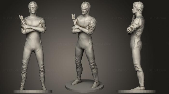 Statues of famous people (Bruce Lee 34, STKC_0334) 3D models for cnc