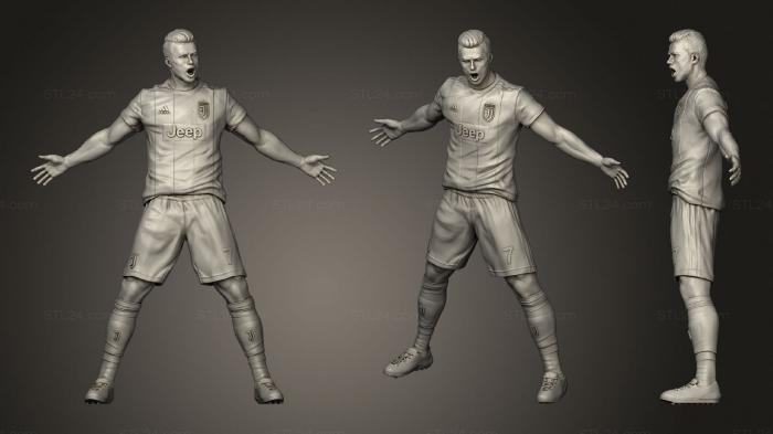 Statues of famous people (Christiano Ronaldo, STKC_0343) 3D models for cnc