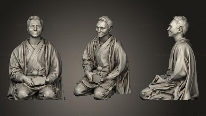 Statues of famous people (Funakoshi Gichin 2, STKC_0358) 3D models for cnc